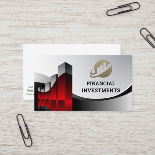 Financial Graph Logo Visitekaartje (Voorkant / Achterkant in situ)