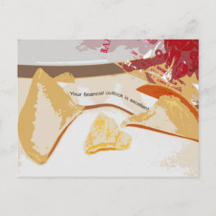 "Financial Outlook is uitstekend" Fortune Cookie Briefkaart