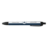 Financial Planner White en Blue Promotion Zwarte Inkt Pen (Bodem)
