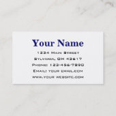 Financial Services Company Visitekaartje (Achterkant)