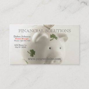 Financial Solutions Lucky Piggy Bank Visitekaartje