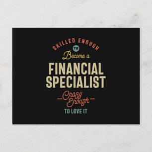 Financial Specialist Job Title Gift Briefkaart