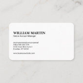 Financial Stork Graph Logo | Hout en baksteen Visitekaartje (Achterkant)