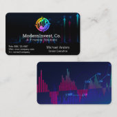 Financial Tech | AI | Growth Chart Visitekaartje (Voorkant / Achterkant)