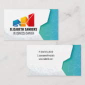 Financials Graph Logo | Geometric Patterns Visitekaartje (Voorkant / Achterkant)