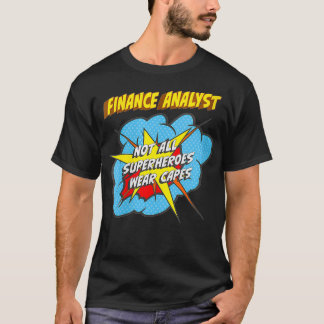 Financieanalist voor vrouwen Funny Superheld Job V T-shirt