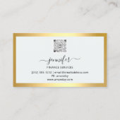 Financieel advies makelaar accountant Bufalo Beer Visitekaartje (Achterkant)