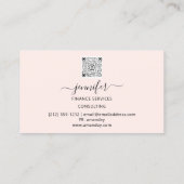 Financieel advies makelaar accountant munten Roos Visitekaartje (Achterkant)