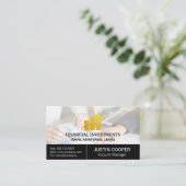 Financieel advies | Portfoliomanager | grafiek Visitekaartje (Staand voorkant)