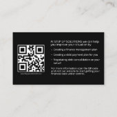 Financieel advies visitekaartje (Achterkant)