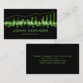 Financieel Adviseur Boekhouder Groene Tijdlijn Gra Visitekaartje (Voorkant / Achterkant)