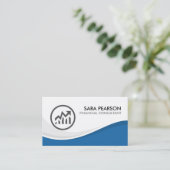 Financieel Adviseur Financiën Geld Visitekaartje (Staand voorkant)