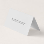 financieel adviseur | Geld | Visitekaartje (Achterkant)