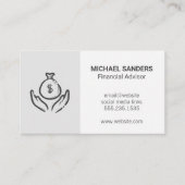 Financieel adviseur | Investeringen | Postbus Hand Visitekaartje (Voorkant)