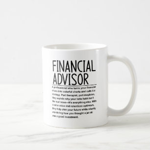 Financieel adviseur koffiemok