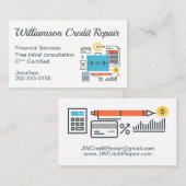 Financieel adviseur Kredietreparatie Visitekaartje (Voorkant / Achterkant)