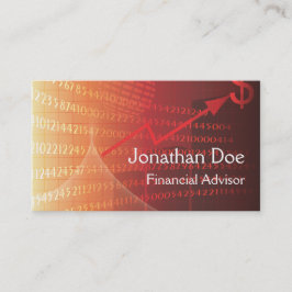 Financieel Adviseur Persoonlijke Kaart Visitekaartje