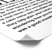 Financieel adviseur poster (Hoek)