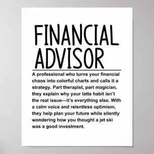 Financieel adviseur poster