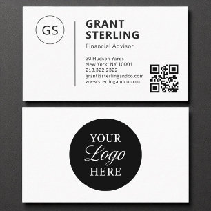 Financieel Adviseur QR Code Company Logo Visitekaartje