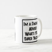 Financieel adviseur Super Talent. KoffieMok (Voorkant rechts)