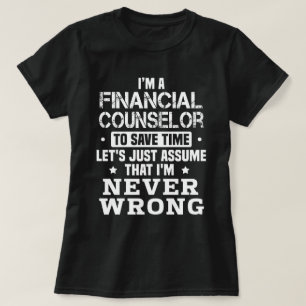 financieel adviseur t-shirt