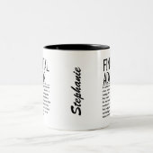 Financieel adviseur tweekleurige koffiemok (Center)