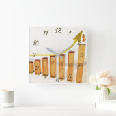 Financieel adviseur vierkante klok (Huis)