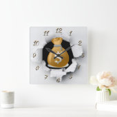 Financieel adviseur vierkante klok (Huis)