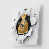 Financieel adviseur vierkante klok (Hoek)