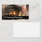 Financieel adviseur visitekaartje (Voorkant / Achterkant)