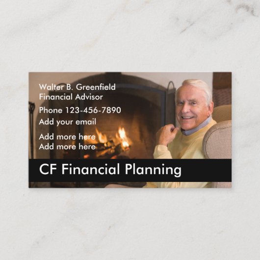 Financieel adviseur visitekaartje (Voorkant)