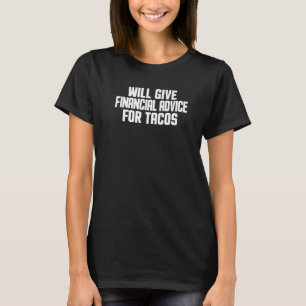 Financieel Adviseur zal financieel advies geven vo T-shirt
