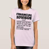 Financieel adviseur Zelfstandig naamwoord Financië T-shirt (Voorkant)