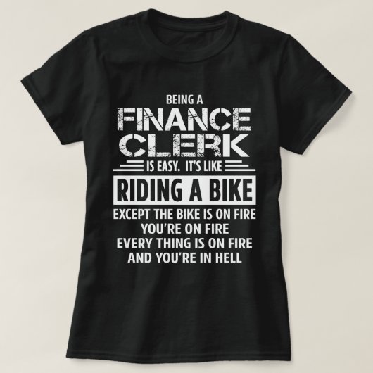financieel bediende t-shirt (Design voorkant)