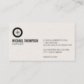 Financieel | Candlestick Stock Trader Logo Visitekaartje (Achterkant)