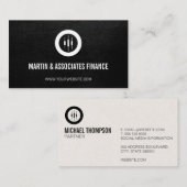 Financieel | Candlestick Stock Trader Logo Visitekaartje (Voorkant / Achterkant)