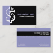 Financieel consultant minimalistisch visitekaartje (Voorkant / Achterkant)
