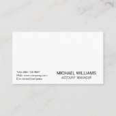 Financieel diagram | Beer Stier Logo Visitekaartje (Achterkant)