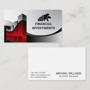 Financieel diagram   Beer Stier Logo Visitekaartje