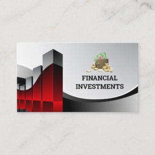 Financieel diagram   Geldzak   Accountant Visitekaartje