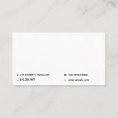 Financieel diagram logo | Analist Visitekaartje (Achterkant)