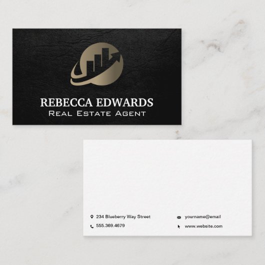 Financieel diagram logo | Analist Visitekaartje (Voorkant / Achterkant)