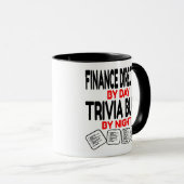Financieel directeur houdt van spelen trivia mok (Voorkant rechts)
