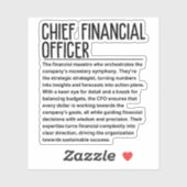 Financieel directeur sticker (Vel)