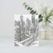 Financieel District Boston Briefkaart (Staand voorkant)