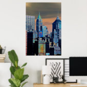 Financieel district Lower Manhattan Poster (Thuiskantoor)