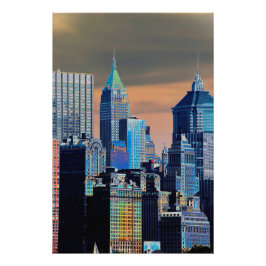 Financieel district Neder-Manhattan Poster
