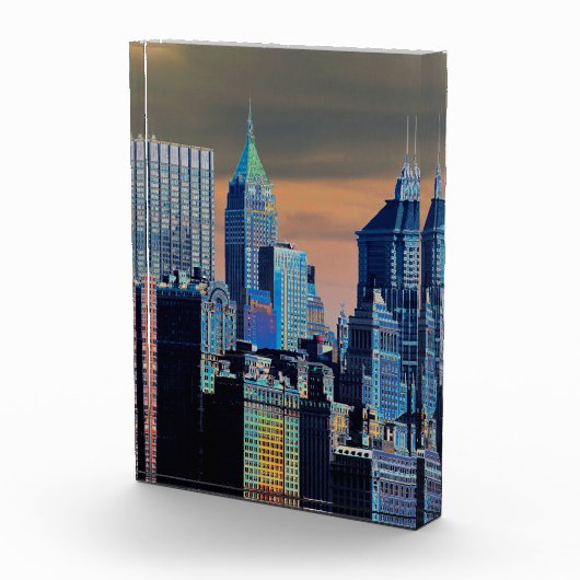 Financieel district Neder-Manhattan Poster Fotoblokken (Rechts)