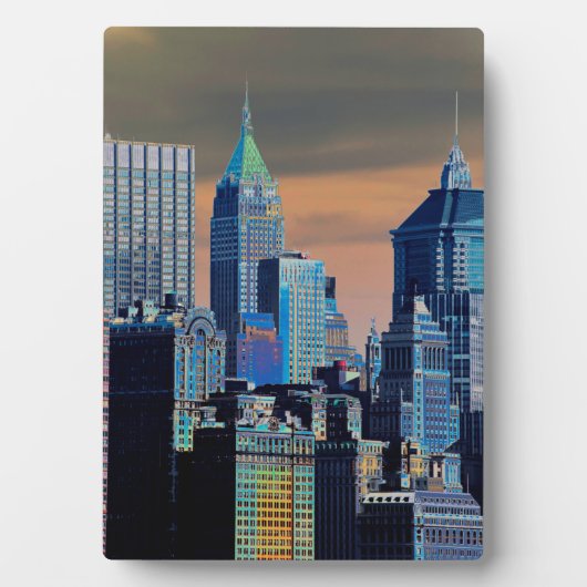 Financieel district Neder-Manhattan Poster Fotoplaat (voorkant)